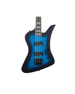 Jackson JS Series JS3Q Kelly Bird Bass Guitar - Transparent Blue Burst