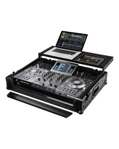 Odyssey FZGSPRIME4BL All Black Denon Prime 4 Glide Style Flight Case