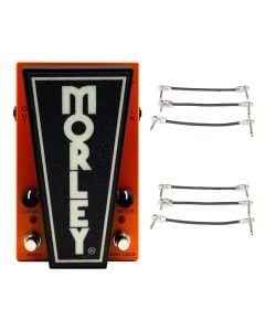 Morley 20/20 Wah Lock Pedal + 2x Gator Patch Cable 3 Pack