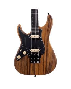 Schecter SVSS Exotic FR Left Handed Electric Guitar - Black Limba