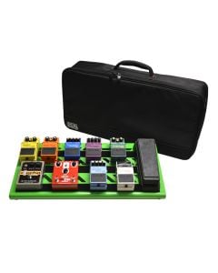 Gator GPB-BAK-GR Green Aluminum Pedal Board; Large w/ Carry Bag