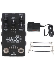 Keeley Halo Andy Timmons Dual Echo + Gator 9V Power Combo & 3 Patch Cables