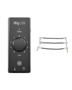 IK Multimedia iRig USB + Gator Patch Cable 3 Pack