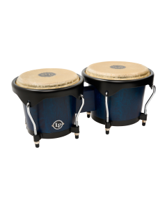Latin Percussion 6"/7" City II Bongos - Mango Blue Black