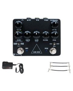 Keeley Dark Side Workstation Pedal + Gator 9V Power Combo & 3 Patch Cables