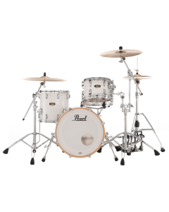 Pearl Masters Maple Gum 3pc Shell Pack w/20" BD +7/8 Mount White Ice Swirl Open Box