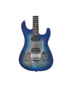 EVH 5150 Series Deluxe Poplar Burl Electric Guitar - Aqua Burst w/ Ebony FB