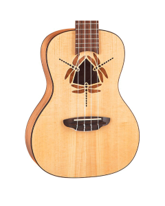 Luna Uke Dragonfly Solid Spruce Concert Ukulele w/Bag