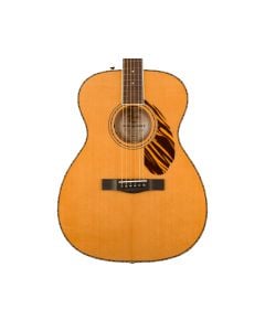 Fender PO-220E Orchestra Acoustic Guitar w/ Case - Natural