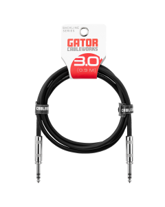 Gator Cableworks 3-foot TRS 1/4” Male to Male Balanced Patch Cable
