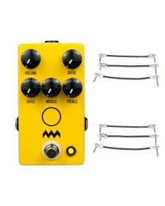 JHS Charlie Brown V4 JTM45 Distotion Guitar Pedal + 2x Gator Patch Cable 3 Pack