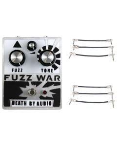 Death By Audio Fuzz War + 2x Gator Patch Cable 3 Pack