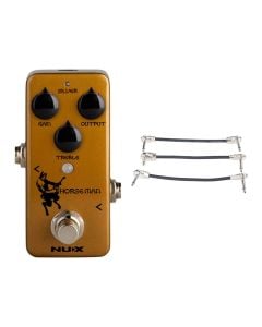 NUX Horseman Transparent Overdrive + Gator Patch Cable 3 Pack