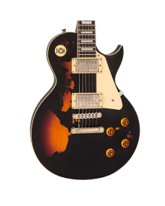 Vintage Icon Series V100 Distressed Two Color - Black over Sunburst