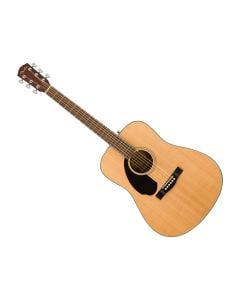 Fender CD-60S Dreadnought Left Handed Acoustic Guitar - Natural w/ Walnut FB
