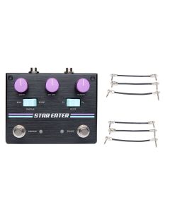 Pigtronix Star Eater Fuzz + 2x Gator Patch Cable 3 Pack