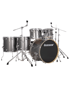 Ludwig Evolution 6-Piece Shell Pack w/22" Kick - Platinum Sparkle