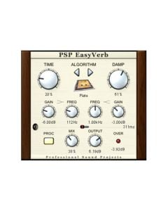 PSP AUDIOWARE PSP EasyVerb Reverb plug-in with 9 quality algorithms (Proaudiostar.com)
