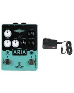 Keeley Aria Compressor Overdrive + Gator 9V Power Supply Combo