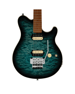 Sterling by Music Man Axis AX50 Quilted Maple Top Electric Guitar - Yucatan Blue