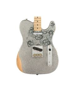 Fender Brad Paisley Road Worn Telecaster - Silver Sparkle w/ Maple Fingerboard