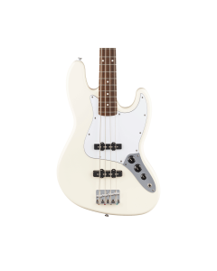 Fender Standard Jazz Bass Guitar - Olympic White w/Laurel FB