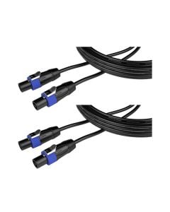 Gator Cableworks Headliner Series 10' Twist Lock Connector Speaker Cable x2