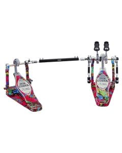 Tama 50th Limited Iron Cobra Marble Psychedelic Rainbow Power Glide Double Pedal