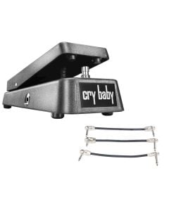 Dunlop Cry Baby GCB95 Original Crybaby Wah Pedal + Gator Patch Cable 3 Pack