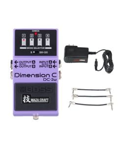Boss Dimension C Waza + Gator 9V Power Combo & 3 Patch Cables