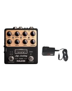 NUX NGS-6 Stomp-Box Amp Modeler + Gator 9V Power Supply Combo