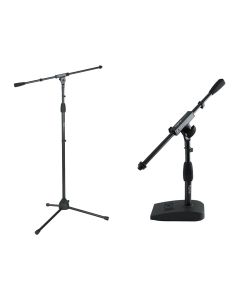 Gator Frameworks GFW-MIC-2010 Mic Stand (x2) + GFW-MIC-0821 Bass Drum/Amp Stand (x2)
