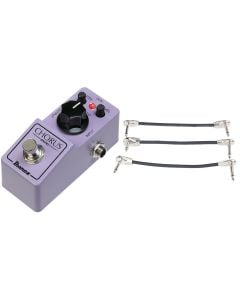 Ibanez CS Mini Chorus Pedal + Gator Patch Cable 3 Pack