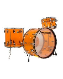 Ludwig Vistalite Pro Beat 3pc Shell Pack w/ 24" Kick - Amber