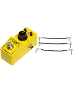 Ibanez FLMINI Mini Flanger Pedal + Gator Patch Cable 3 Pack