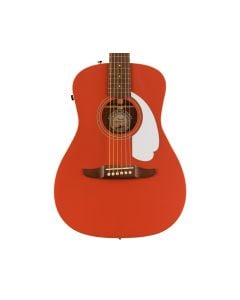 Fender Malibu Player A/E Guitar - Fiesta Red w/ Walnut FB