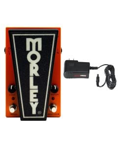 Morley 20/20 Wah Lock Pedal + Gator 9V Power Supply Combo