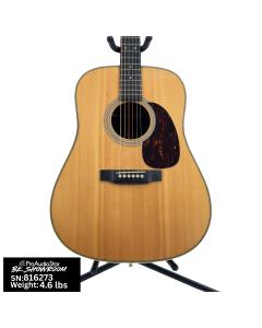 Used Martin 2001 HD-28 Herringbone Dreadnought Acoustic Guitar - Natural w/OHSC