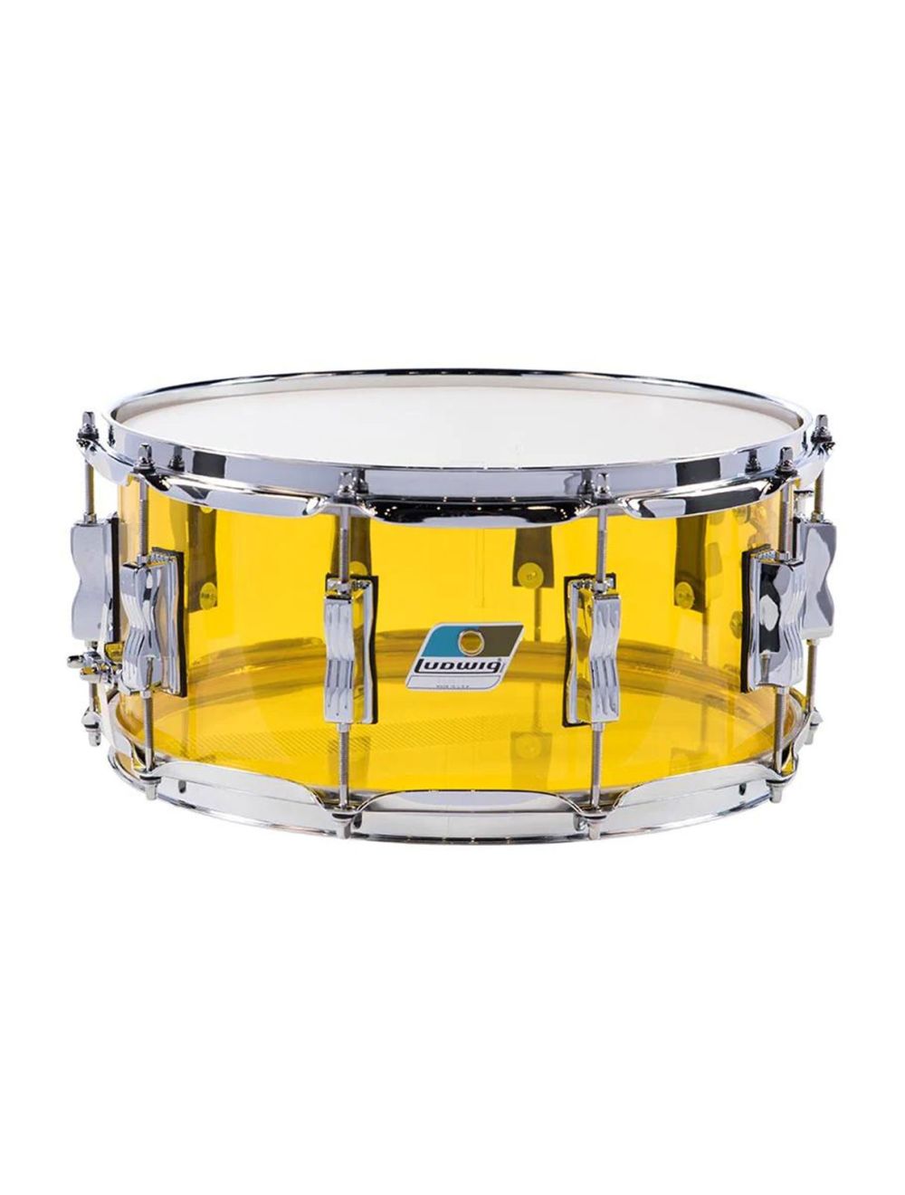 Ludwig Vistalite 5 x14 Snare Drum Yellow