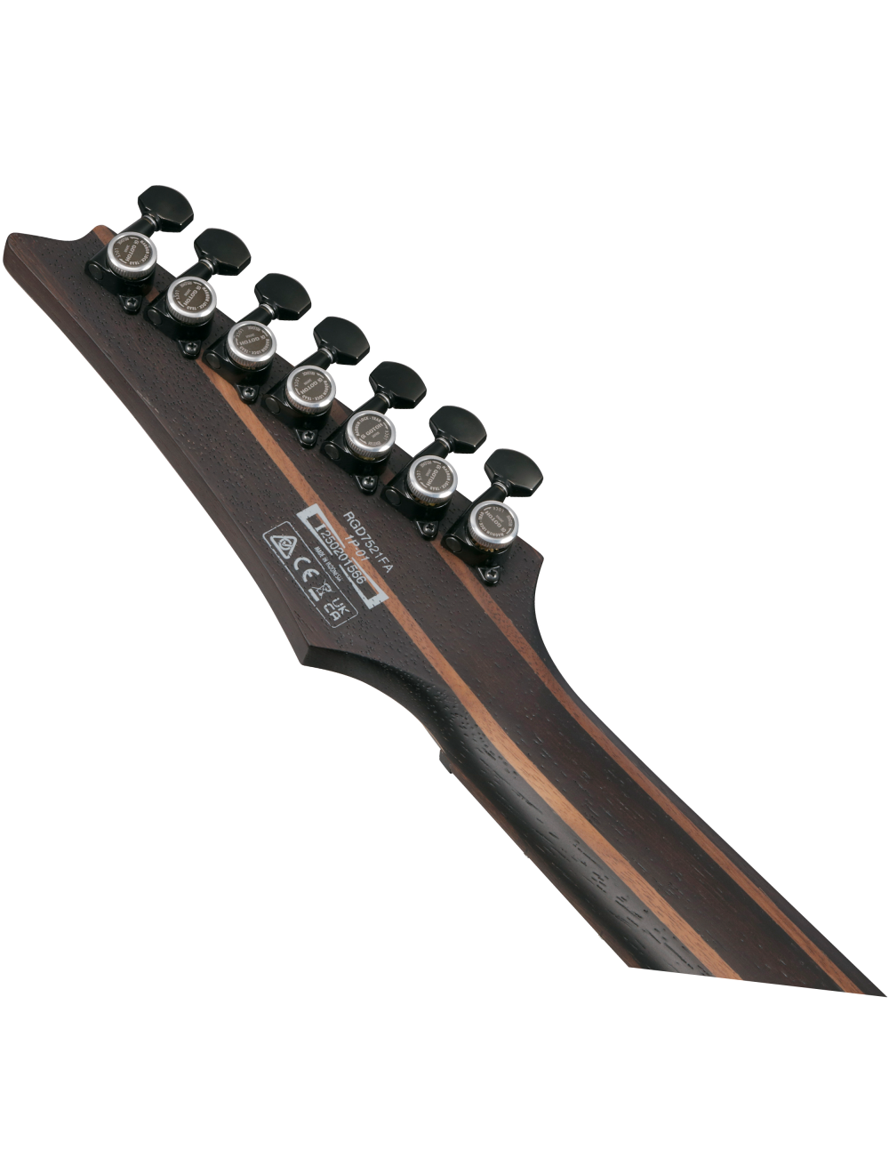 Used Ibanez RGD721FA RGD 7-String Electric Guitar - Stained Wine Red Bust Flat