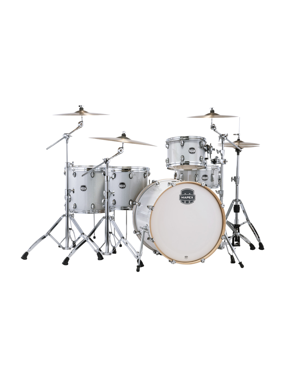 Mapex Mars Birch Crossover 5-Pc Shell Pack w/22" Kick & Snare - Diamond Sparkle