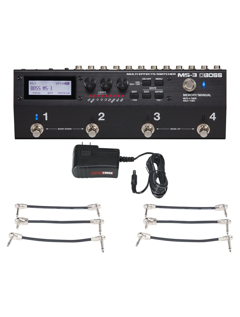 【Boss】 MS-3 BOSS MS-3 Multi-Effects Switcher | Guitar Center