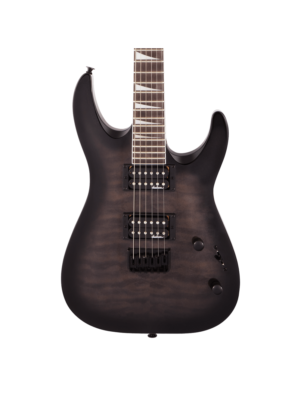 Used Jackson JS Series Dinky Arch Top JS32Q DKA HT - Transparent Black Burst