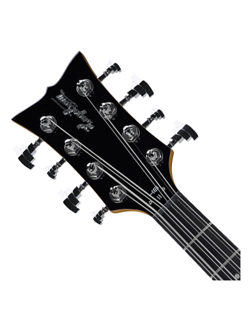 Hagstrom H8II-BLK Retroscape H8-II 8 String Bass Guitar - Black Gloss