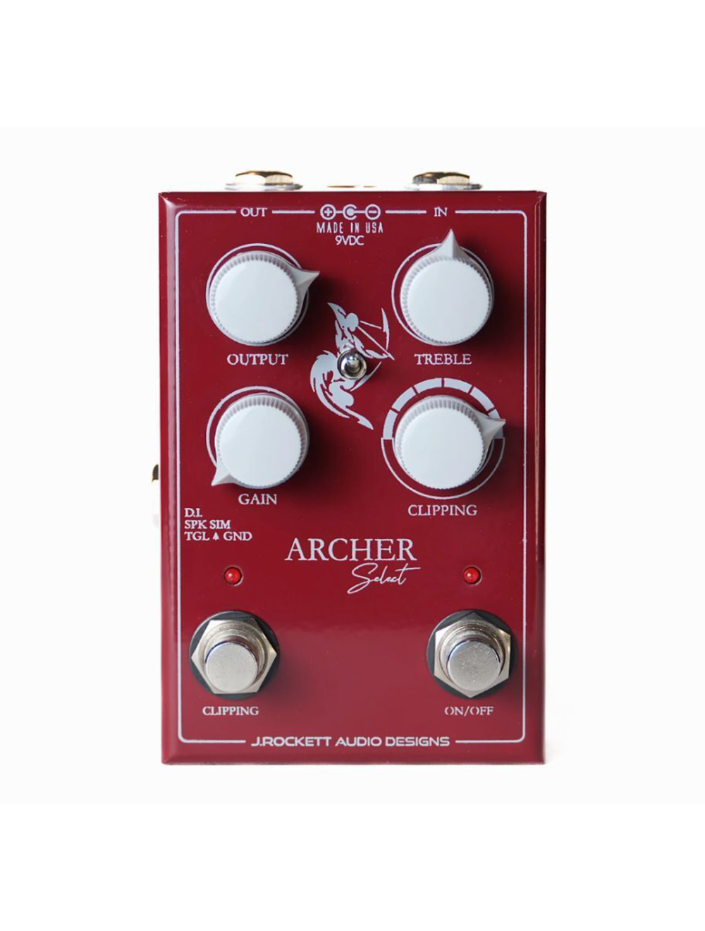 J. Rockett Audio Designs Archer Select Overdrive Pedal - Ltd Ed Red - Open Box