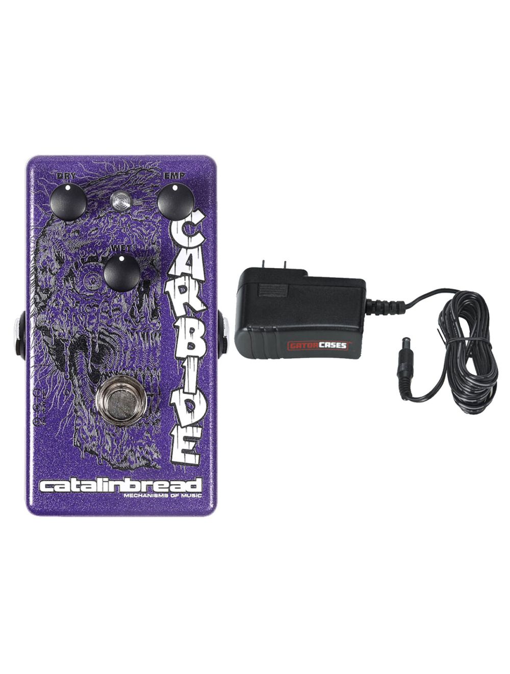Catalinbread Carbide Distortion Purple Gaze Edition +Gator 9V Power Supply Combo