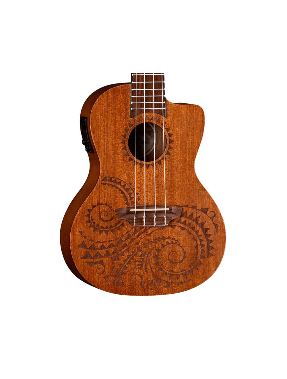 Luna Uke Tattoo Mahogany Concert Ukulele w/Preamp - Open Box