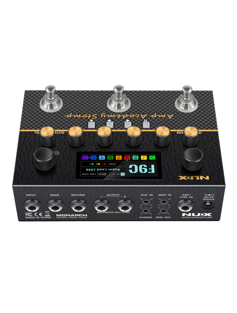 NUX NMA-3AAP Amp Academy Stomp Amp Modeler Pedal
