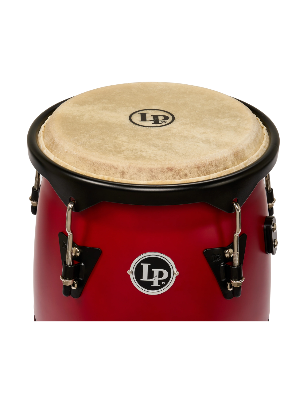 Latin Percussion 10"/11" Discovery II Conga Set w/ Aluminum Stand - Red
