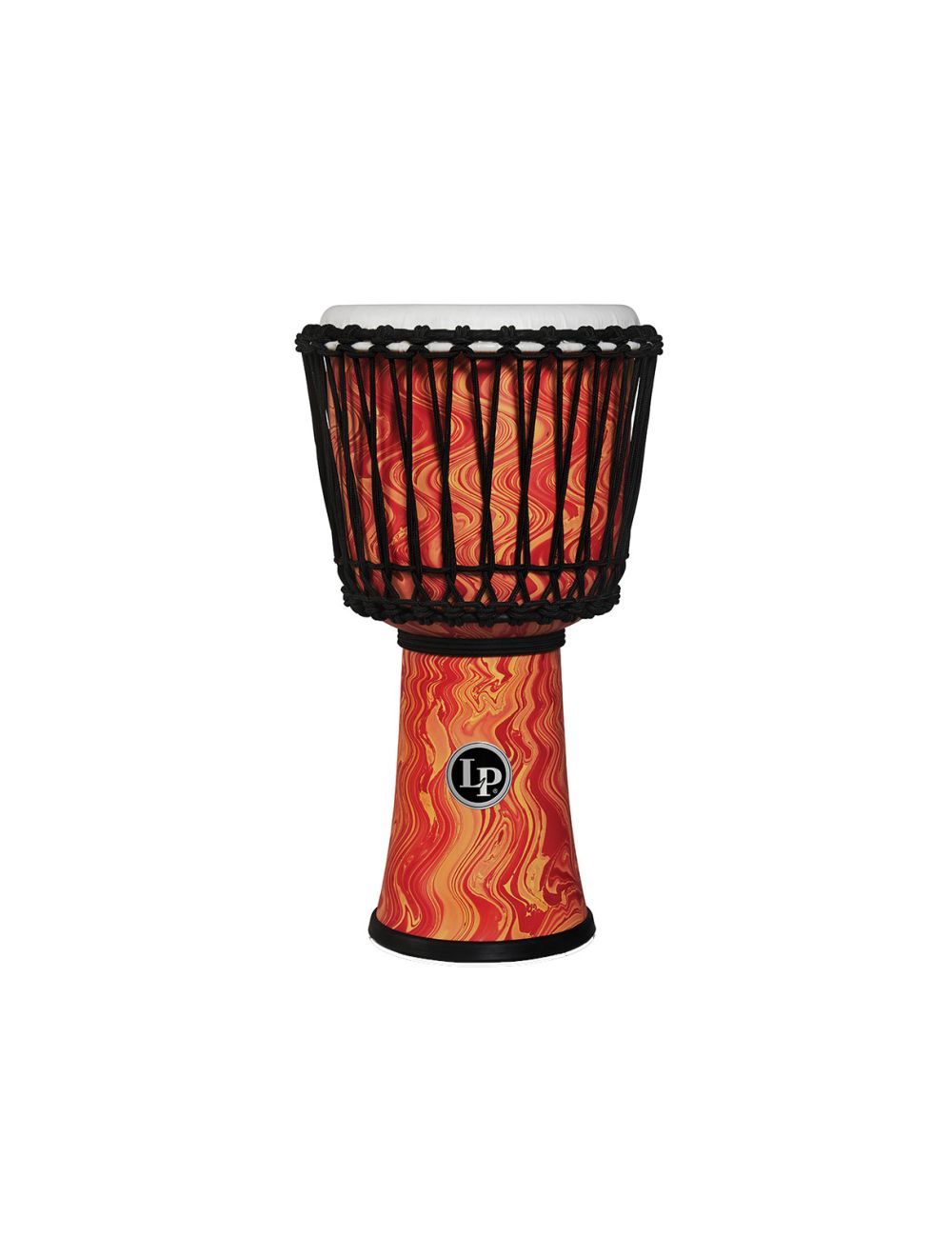 Open Box Latin Percussion 10" Rope Tuned Circle Djembe - Orange Marble